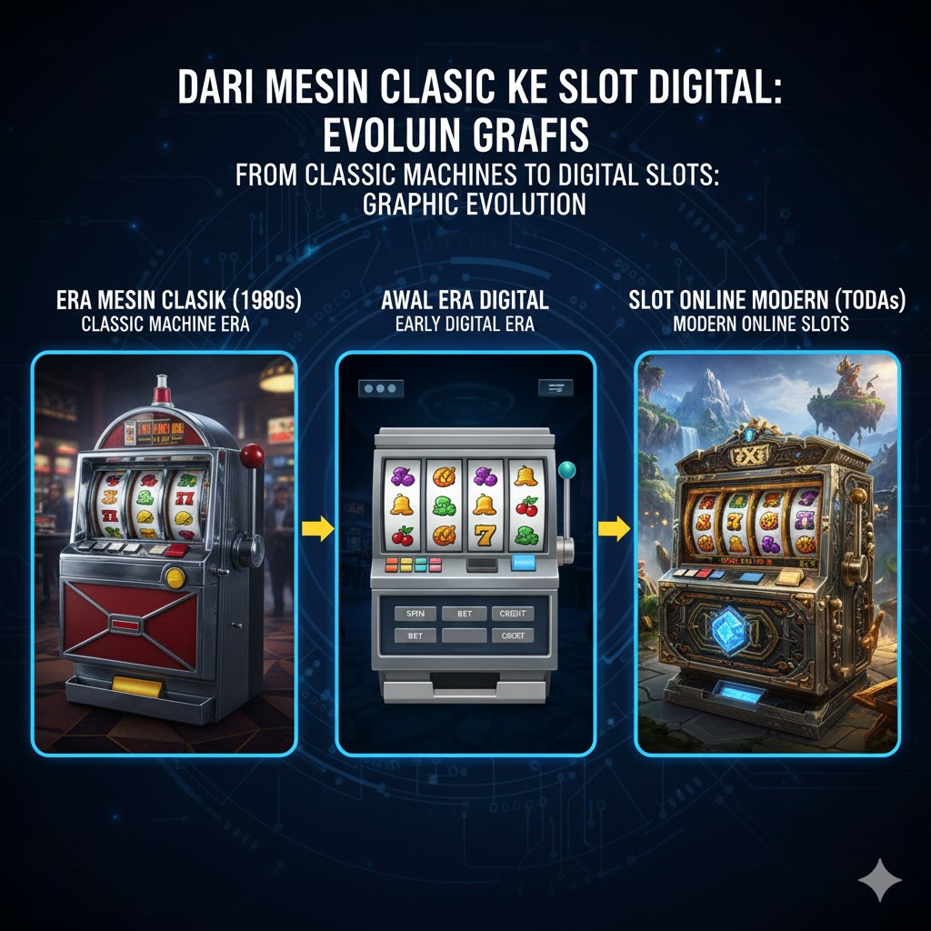 Dari Mesin Klasik ke Slot Digital : Evolusi Grafis