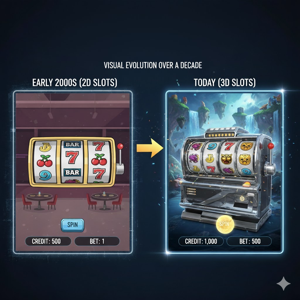 Perubahan Visual Slot Online Sepanjang Dekade
